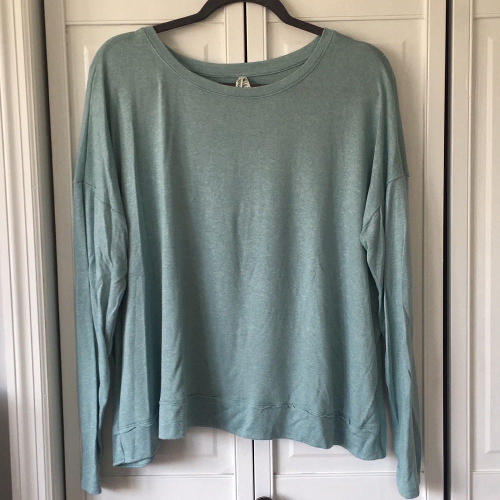 light blue sweater